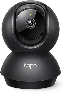 TP-Link Tapo 2K Pan/Tilt Indoor Security Camera for Baby Monitor, Pet Camera | Motion Detection & Tracking | 2-Way Audio | Cloud & SD Card Storage | Works w/Alexa & Google Home | Black | Tapo C211