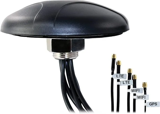 Proxicast Professional Low-Profile MIMO LTE + Wi-Fi + GPS 5-in-1 Combination Screw Mount Vehicle Antenna