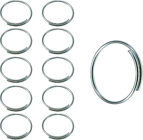 Lucky Line Easy Key Give-A-Way Key Ring, 1" Diameter, 1000 per Pack (7591000), Silver