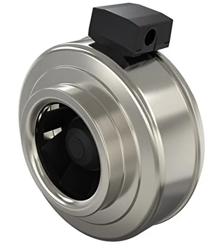 Fantech FG 6XL Inline 6" Centrifugal Duct Fan, Metal Housing, 483 CFM, 120V