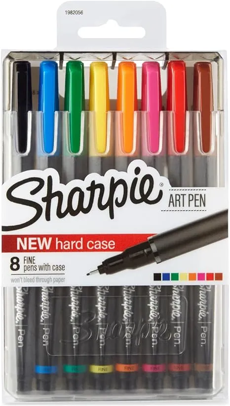 Sharpie Art Pen, Fine, Assorted - 8 pens