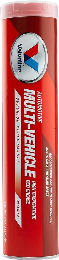 Valvoline Multi-Vehicle High Temperature Red Grease 14.1 OZ Cartridge