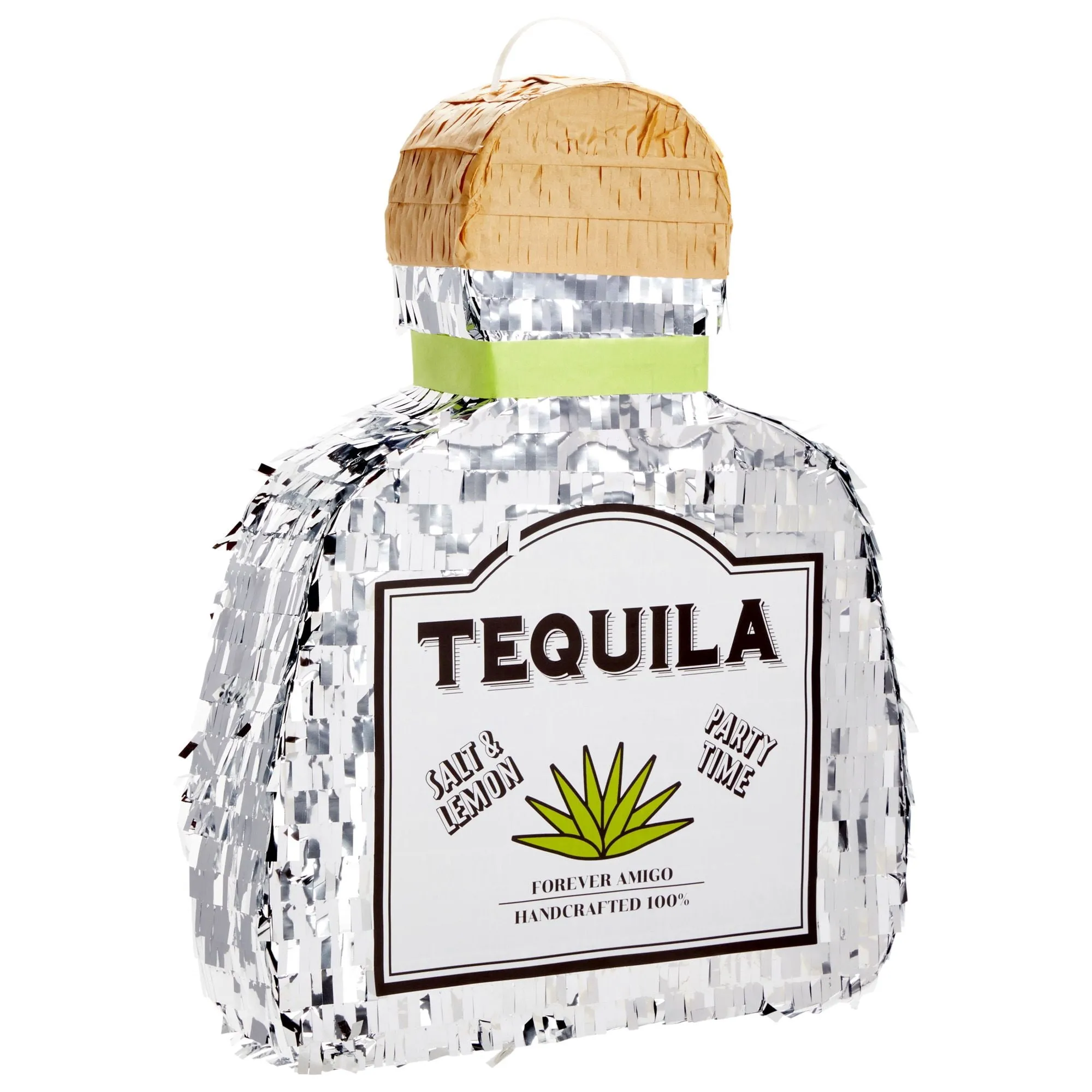 Sparkle and Bash Tequila Pinata for Bachelor Party Decorations, Table Centerpiece, Photo Prop (Small, 16.5 x 13 x 3 in)