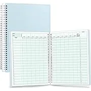 SUNEE Teacher Class Record Book for 11-12 weeks, 36 Names, 8.5x11 Inch, 102 Pages (51 Sheets), 100gsm Thick Paper, Larger Grade Recording for up to 36 Students with Water-Resistant Plastic Cover,Black