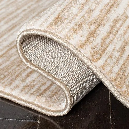 SAFAVIEH Vision Collection Runner Rug - 2'2" x 16', Creme, Modern Ombre Tonal Chic Design, Non-Shedding & Easy Care, Ideal for High Traffic Areas in Living Room, Bedroom (VSN606F)