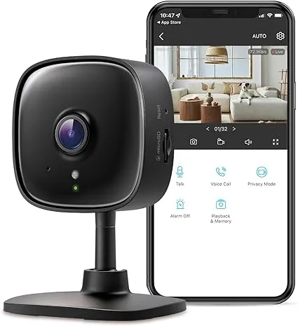 TP-Link Tapo C111 3MP Indoor Wi-Fi Security Camera with Night Vision