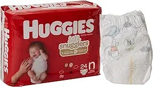 Huggies Little Snugglers Diaper, Newborn, Pack-24