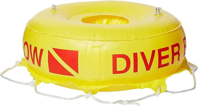 Scuba Choice Scuba Diving Deluxe Diver Below Inflatable Float and Flag Bouy