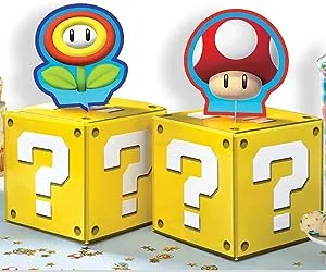 Super Mario Bros. Table Centerpieces, 4pc Birthday Party Supplies