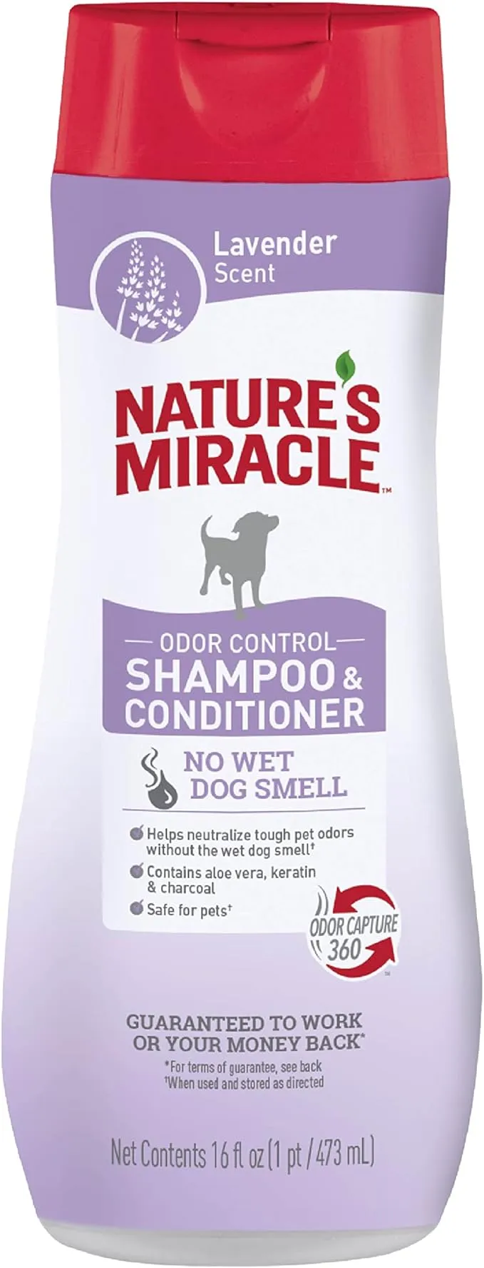 "Nature's Miracle Nature`s Miracle Odor Control Shampoo & Conditioner, 16 Ounces, Lavender Scent"