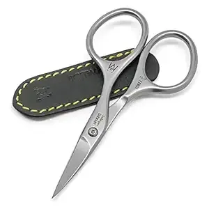 GERMANIKURE Professional Nail Cutter Scissors - FINOX Stainless Steel Manicure Tools in Leather Case - Ethically Made in Solingen Germany - 4704