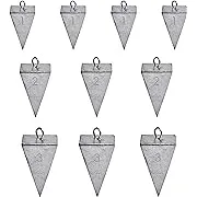 Pyramid Sinkers Fishing Weights Fishing Sinker, Saltwater Fishing Weights Sinkers for Saltwater Surf Fishing Gear Tackle 1oz 2oz 3oz