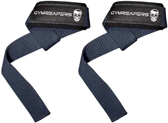 Gymreapers Lifting Wrist Straps for Weightlifting, Bodybuilding, Powerlifting, Strength Training, & Deadlifts - Padded Neoprene with 18 inch Cotton