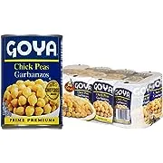 Goya Foods Chick Peas, Garbanzo Beans, 15.5 Ounce (Pack of 8)