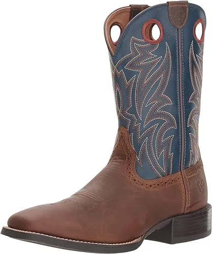 Men's Ariat Sport Sidebet Western Boots 12 Distressed Brown