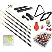 Pool Table - Premium Billiard 32 Pieces Accessory Kit - Pool Cue Sticks Bridge Ball Sets