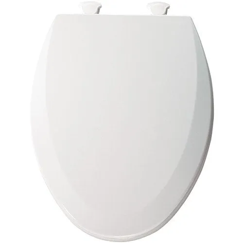 Bemis Elongated Enameled Wood Toilet Seat in Bone with Easy•Clean? Hinge