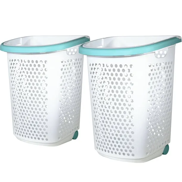 Home Logic 2-Bushel Plastic Laundry Hamper