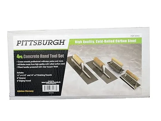 4 Piece Concrete Hand Tool Set