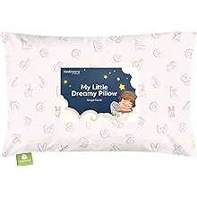 KeaBabies Toddler Pillow with Pillowcase (ABC Land Rose)