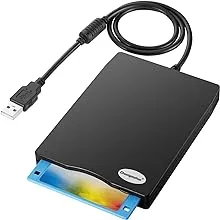 Chuanganzhuo 3.5&#034; USB Floppy Disk Drive External Portable 1.44 MB FDD for PC ...