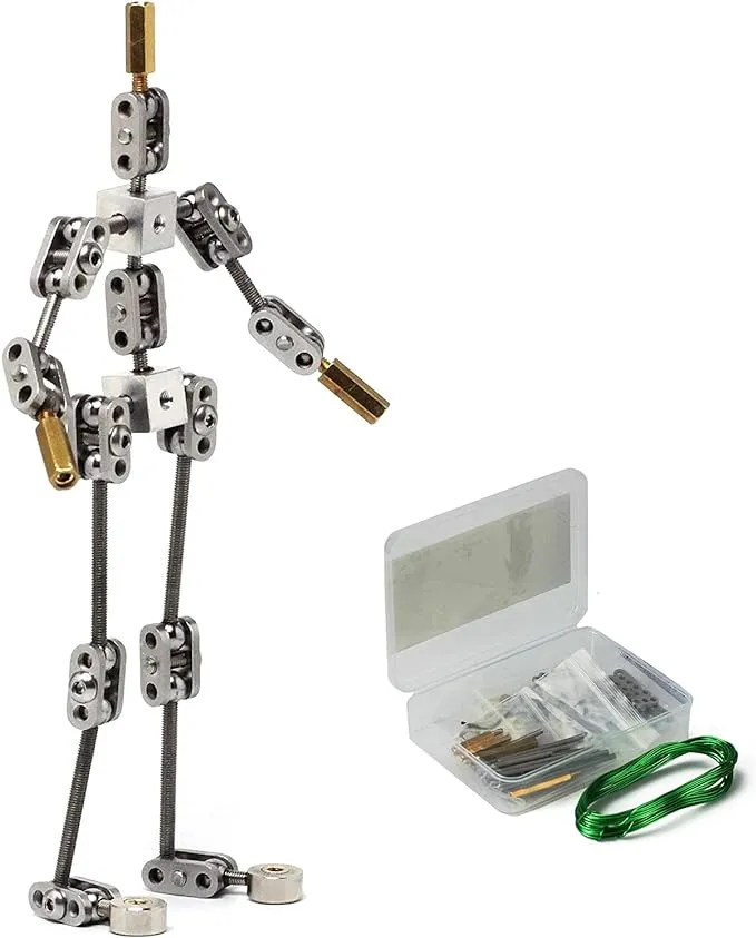 Diy Studio Stop Motion Armature Kits | Metal Puppet Figure for Character Design 