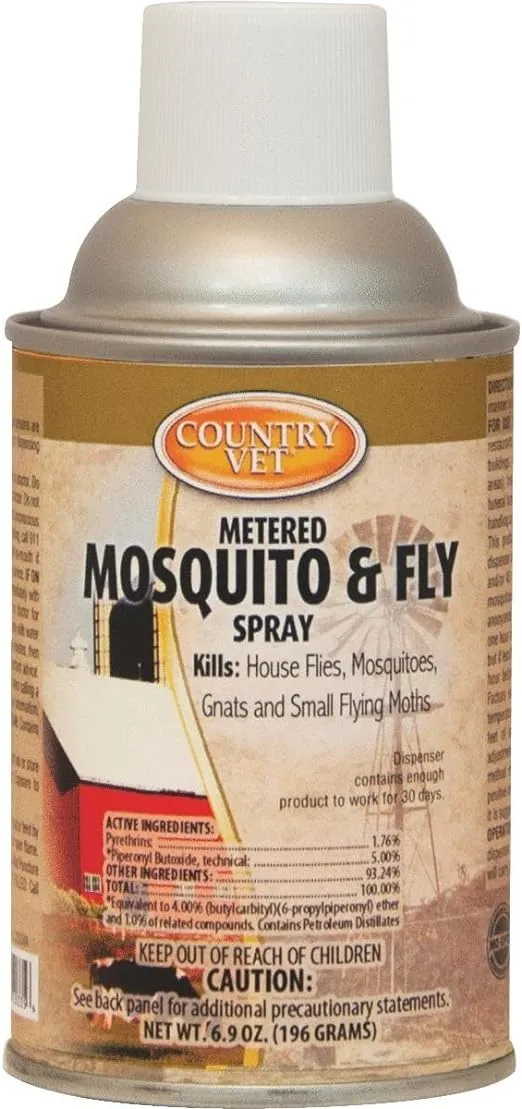 Country Vet 6.9OZ Mosquito Fly Spray Refill, 6.9 Ounce, Assorted