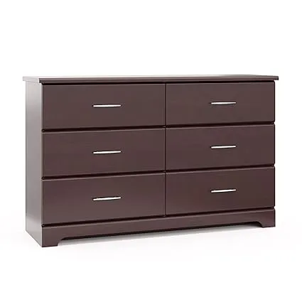 Storkcraft Brookside 6 Drawer Dresser - Espresso