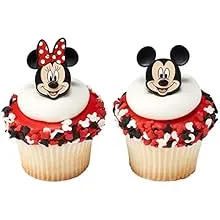 Mickey Mouse and Minnie Mouse Cupcake Rings