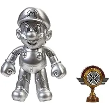 World of Nintendo Metal Mario with Trophy 4" Action Figure