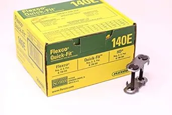 (Box of 25) Flexco 140E , Quick-Fit  Bolt Solid Steel Plate Fastener #20000