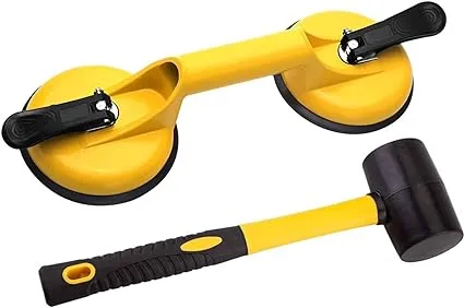 Floor Gap Fixer Tool for Laminate Floor Gap Repair Include Suction Cup &amp; Mallet