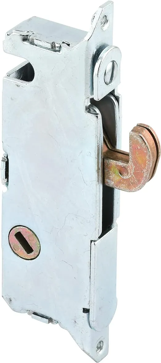 Prime-Line MP2014 Mortise Lock, 3-11/16 In., Steel, 45 Degree Keyway, Round Face (Single Pack)