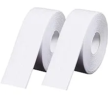 2Pcs Caulk Strip, 1.5" x 10.5Ft Self Adhesive Caulking Tape, PVC Adhesive Caulk Sealing Tape for Kitchen Bathtub Shower Toilet