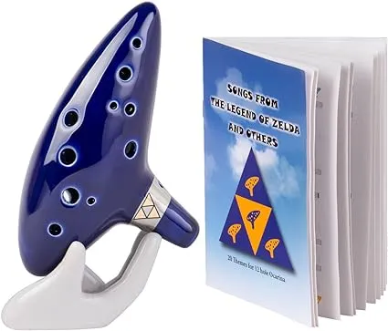 12 Hole Alto C Ocarina Legend of Zelda Songbook Included