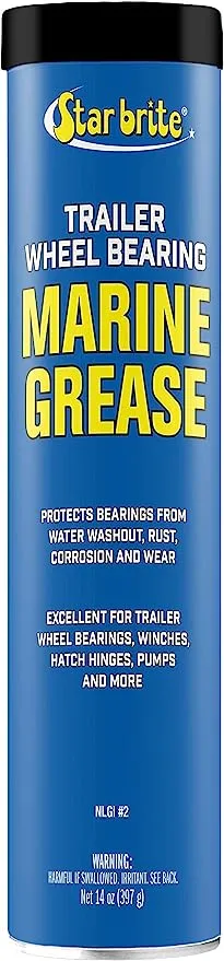 STAR BRITE Trailer Wheel Bearing Marine Grease - NLGI #2 - Protect from Washout, Rust, Corrosion & Wear on Wheel Bearings, Winches, Pumps, Boat Hatches & More