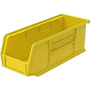 Akro-Mils 30224 AkroBins Plastic Hanging Stackable Storage Organizer Bin, 11-Inch x 4-Inch x 4-Inch, Yellow, 12-Pack