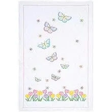 Beautiful Blooms Lap Quilt Top - Stamped Embroidery Kit