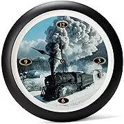 Mark Feldstein Locomotive Legends Steam Engine Train Sound 13 Inch Wall ClockMark Feldstein Locomotive Legends Steam Engine Train Sound 13 Inch Wall Clock