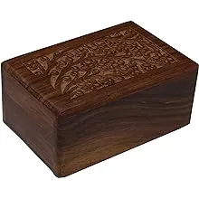 Tree of Life Hand-Carved Rosewood Urn Box - Small