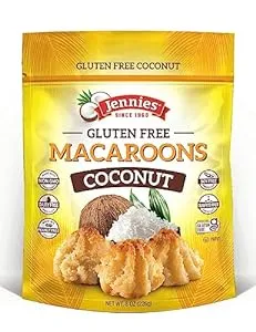 Jennies Gluten Free Coconut Macaroons Pouch 8 oz (Pack of 3)