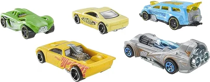 Hot Wheels Color Shifters Toy Cars 5-Pack, Set of 5 1:64 Scale Vehicles that Change Color in Cold or Warm Water (Styles May Vary) (Amazon Exclusive)