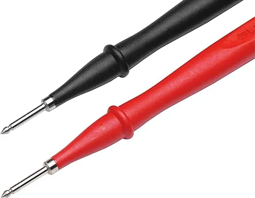 Fluke TP2 2 Piece Slim-Reach Test Probe Set with Stainless Steel Tip, 1000V Voltage, 10A Current, 2mm Tip Diameter