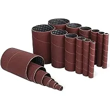 PLATINUMEDGE 18 Pieces Spindle Sander Sleeves 6 Size assorted with 80 120