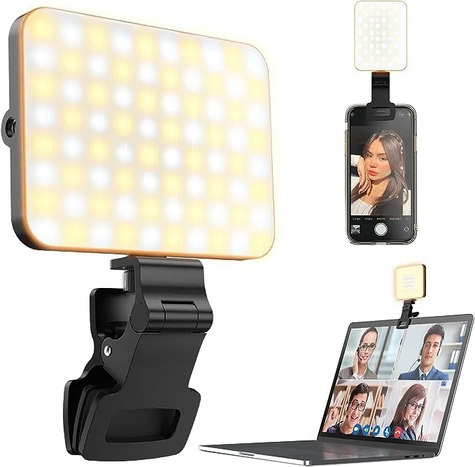 Selfie Light for Phone 80 LED Video Fill Light with Clip for iPhone Laptop 3