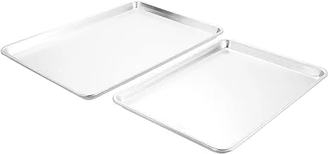 Nordic Ware Natural Aluminum Commercial Baker's Half Sheet and Big Sheet