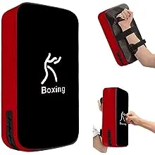 LuiceABC One Karate Taekwondo Boxing Kick Punch Adjustable Soft Shield Durable Training Pad for Boxing,Training and Protecting Your Palm,Wrist and Decreasing The Shock (Black)LuiceABC One Karate Taekwondo Boxing Kick Punch Adjustable Soft Shield Durable 