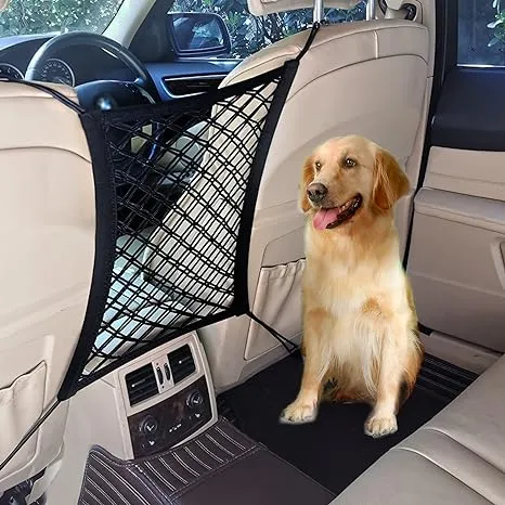 Tonruy Car Dog Barrier,Dog Car Net Barrier,Pet Barrier,Auto Safety Mesh Organizer ...