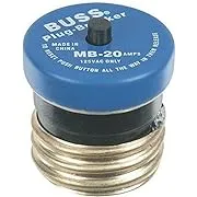 Cooper Bussmann 20-Amp Fast Acting Plug FuseCooper Bussmann 20-Amp Fast Acting Plug Fuse