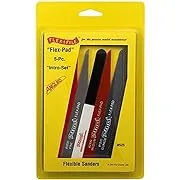 Flex-I-File 525 Flex-Pad Set: Angled Cut Sanding Sticks (5 diff grits)